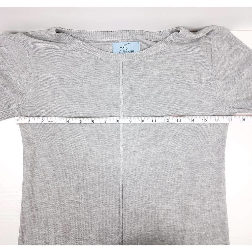 Joan Vass Gray Cashmere Tunic Sweater Size S/M NWT - Picture 6 of 10